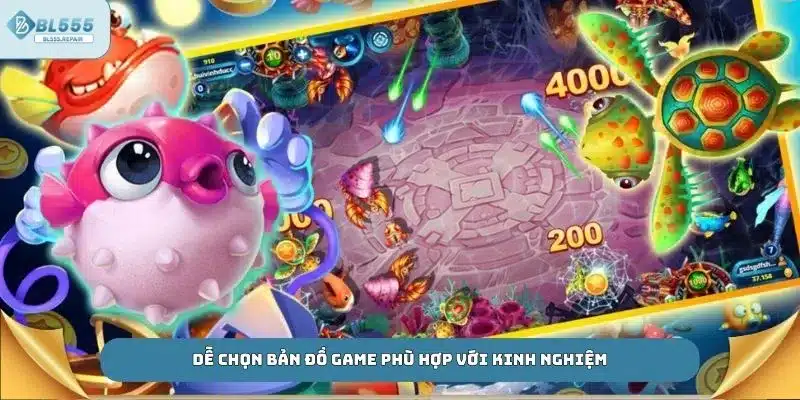Dễ chọn bản đồ game phù hợp với kinh nghiệm